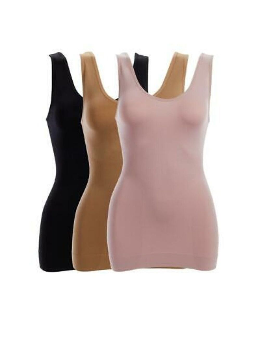Nearly Nude 3pk Seamless Shaping Tank